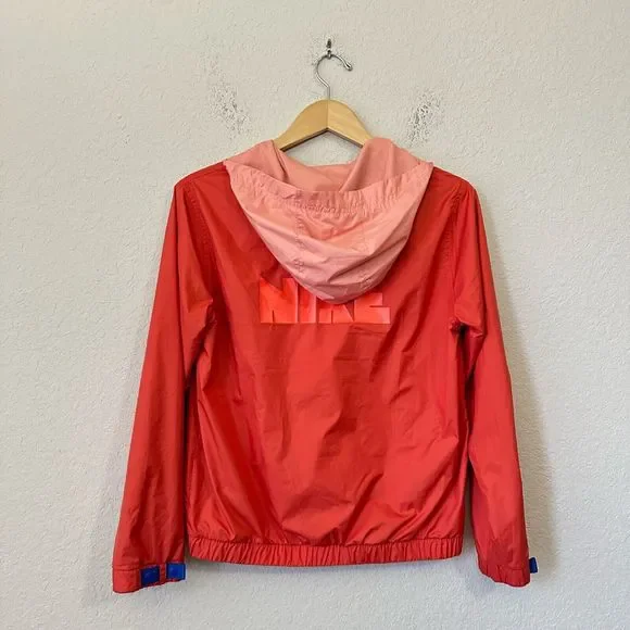 NIKE Girls Circa 72 Windrunner Windbreaker Jacket Orange/Coral DO6857-861